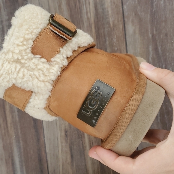 Ugg Australia Jocelin Shearling Buckle Boots ankle booties shoes sz 7 - Picture 11 of 14